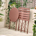 Cabo Pink Metal 2 Seat Garden Bistro Set