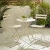 Cabo Cream Metal 2 Seat Garden Bistro Set