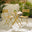 Cabo Mustard Yellow Metal 2 Seat Garden Bistro Set