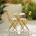 Cabo Mustard Yellow Metal 2 Seat Garden Bistro Set