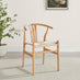 Leif Oak Veneer Wood Rectangular Extending Table & 8 Caia Wishbone Dining Chairs