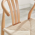 Leif Oak Veneer Wood Rectangular Extending Table & 6 Caia Wishbone Dining Chairs