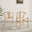 2x Caia Oak Effect Wood & Rope Wishbone Dining Chairs