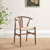 Palma Round Cream Marble Effect Dining Table & 4 Caia Chairs