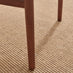 2x Caia Walnut Effect Wood & Rope Wishbone Dining Chairs