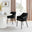 2x Calla Black Faux Leather Dining Chairs