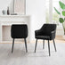 Penrose Oak Round Dining Table & 4 Black Calla Faux Leather Chairs