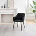 2x Calla Black Faux Leather Dining Chairs