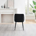 Penrose Oak Round Dining Table & 4 Black Calla Faux Leather Chairs