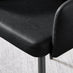 Penrose Black Round Dining Table & 4 Black Calla Faux Leather Chairs