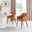 2x Calla Tan Faux Leather Dining Chairs