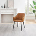 2x Calla Tan Faux Leather Dining Chairs