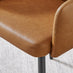 2x Calla Tan Faux Leather Dining Chairs