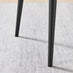 Penrose Oak Round Dining Table & 4 Black Calla Faux Leather Chairs