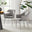 2x Calla Grey Velvet Dining Chairs with Silver Legs