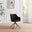 Calla Black Faux Leather Swivel Office Chair
