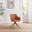 Calla Tan Faux Leather Swivel Office Chair
