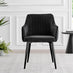 Imperia High Gloss White Dining Table & 6 Black Calla Black Leg Chairs