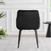 Imperia High Gloss White Dining Table & 6 Black Calla Black Leg Chairs