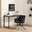 Calla Black Velvet Swivel Office Chair