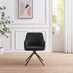 2x Calla Black Velvet Swivel Dining Chairs