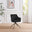 Calla Black Velvet Swivel Office Chair