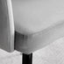 Palma White Marble Effect Round Dining Table & 4 Grey Calla Black Leg Chairs