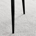 2x Calla Grey Velvet Dining Chairs with Black Legs