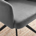 2x Calla Grey Velvet Swivel Dining Chairs