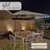 Cantilever Cream Square Garden Parasol Only (No Base)