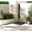Cantilever Grey Square Garden Parasol & Base Set