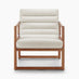 Cassia Beige Fabric Mid Century Modern Accent Chair