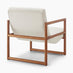 Cassia Beige Fabric Mid Century Modern Accent Chair