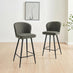 2x Catriona Grey Fabric Bar Chairs