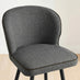 2x Catriona Grey Fabric Bar Chairs