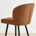 2x Catriona Terracotta Orange Fabric Bar Chairs