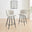 2x Catriona Cream Fabric Counter Stools