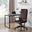 Centro Brown Velvet Reclining Office Chair