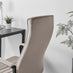 Centro Cappuccino Beige Velvet Swivel Office Chair