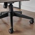 Centro Cappuccino Beige Velvet Swivel Office Chair