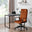 Centro Burnt Orange Velvet Reclining Office Chair