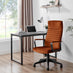 Centro Burnt Orange Velvet Reclining Office Chair