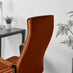 Centro Burnt Orange Velvet Reclining Office Chair
