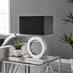 Chloe Mirror and Black Halo Table Lamp