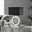 Chloe Mirror and Black Halo Table Lamp