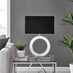 Chloe Mirror and Black Halo Table Lamp