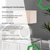 Chloe Mirror and White Halo Table Lamp