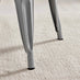 2x Colton Grey 'Tolix' Style Metal and Wood Dining Chairs