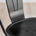 2x Colton Black 'Tolix' Style Metal Dining Chairs