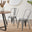 2x Colton Grey 'Tolix' Style Metal Dining Chairs